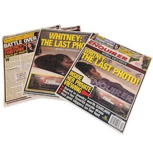 Whitney Houston Magazine Lot National Enquirer March 2012 Special Editions